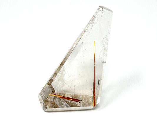 Faceted Rutilated Quartz Crystal 5.7cm