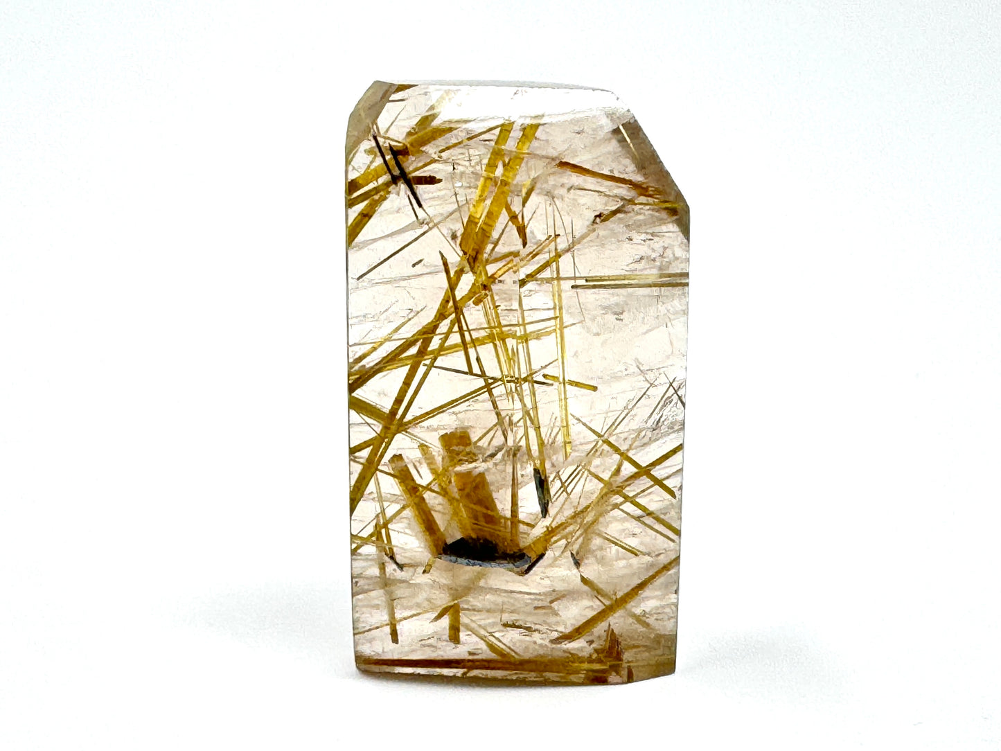 Faceted Rutilated Quartz Crystal 4.1cm