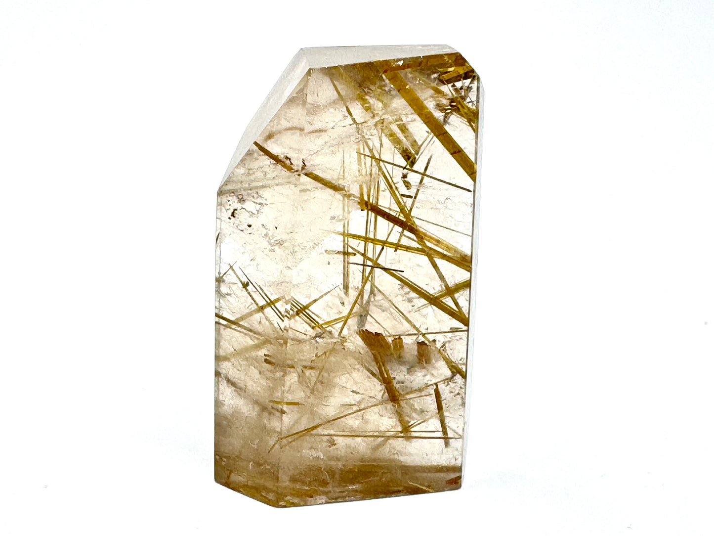 Faceted Rutilated Quartz Crystal 4.1cm