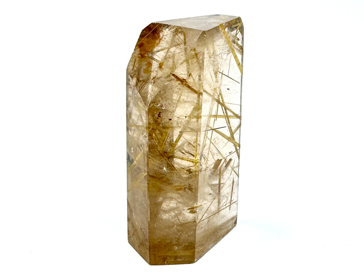 Faceted Rutilated Quartz Crystal 4.1cm