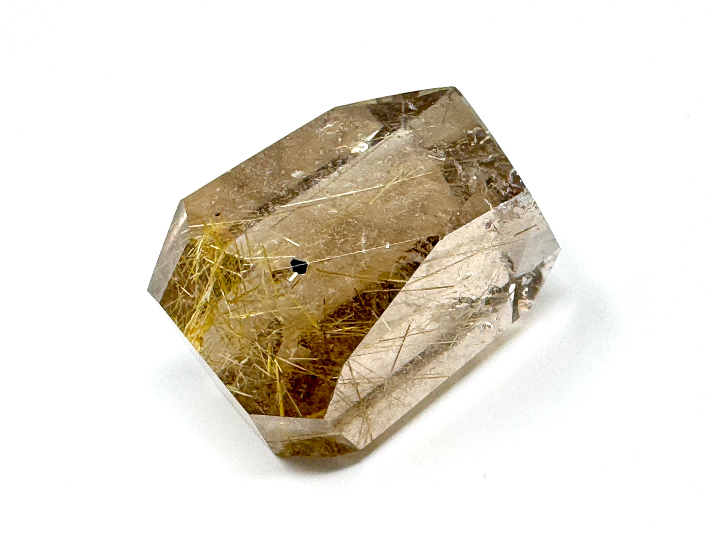 Faceted Rutilated Quartz Crystal 4.5cm