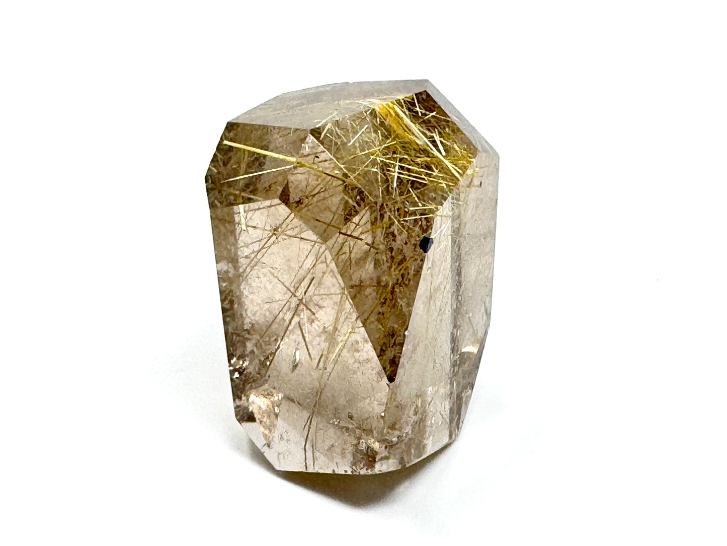 Faceted Rutilated Quartz Crystal 4.5cm