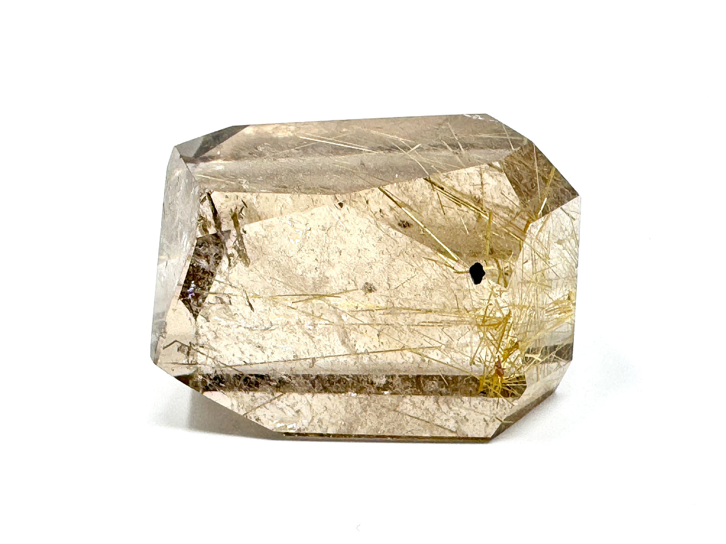 Faceted Rutilated Quartz Crystal 4.5cm