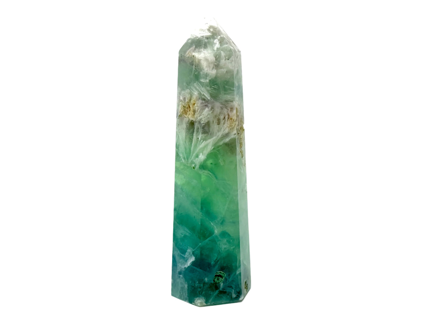 Feather Fluorite Crystal Point 12.8cm