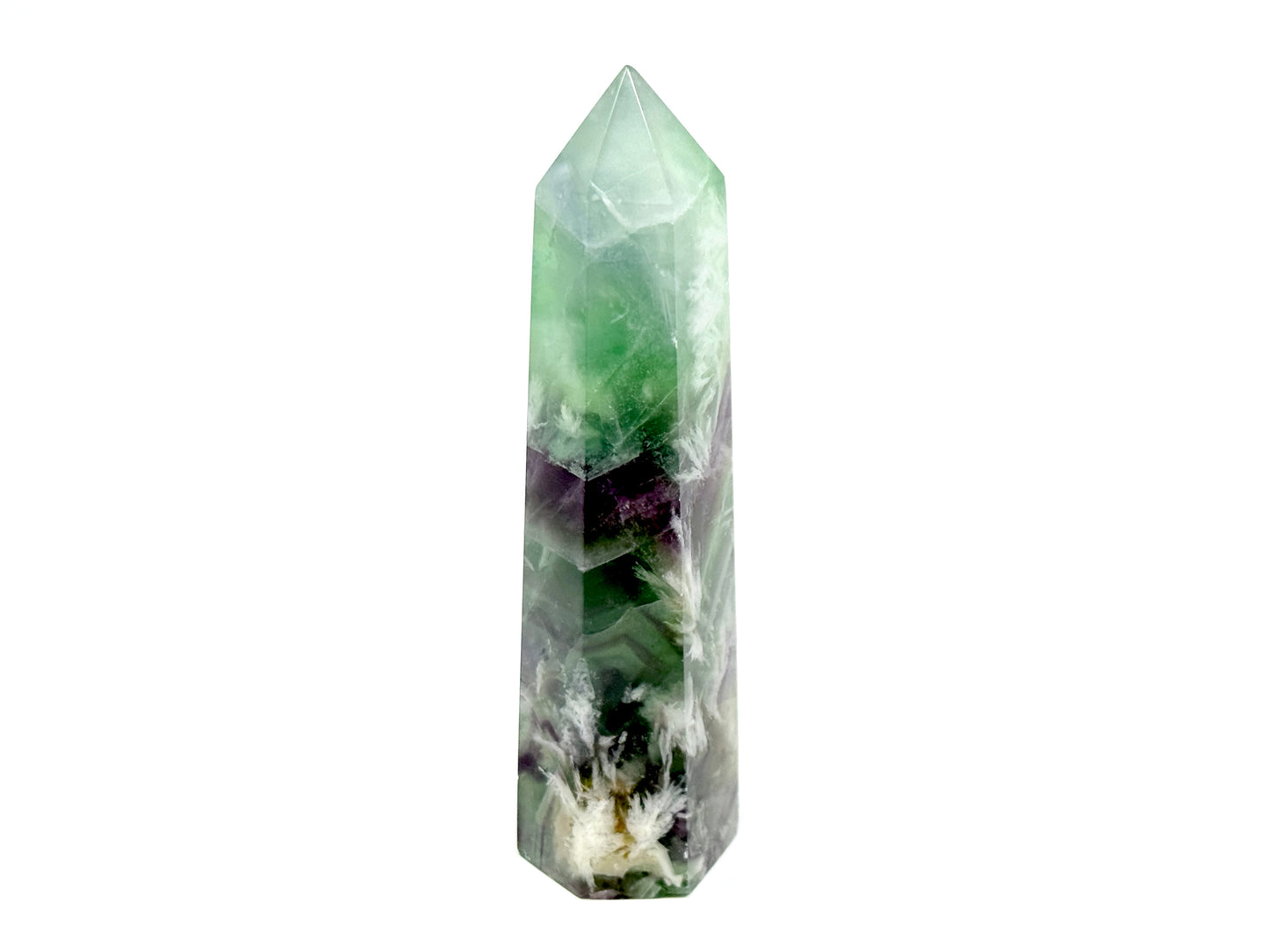 Feather Fluorite Crystal Point 11.8cm