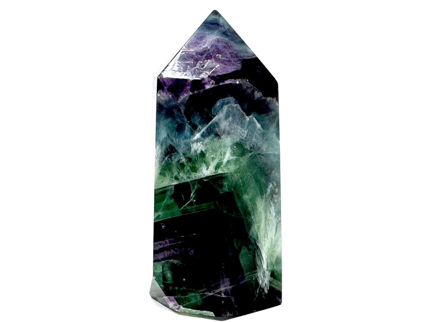 Feather Fluorite Crystal Point 7.8cm