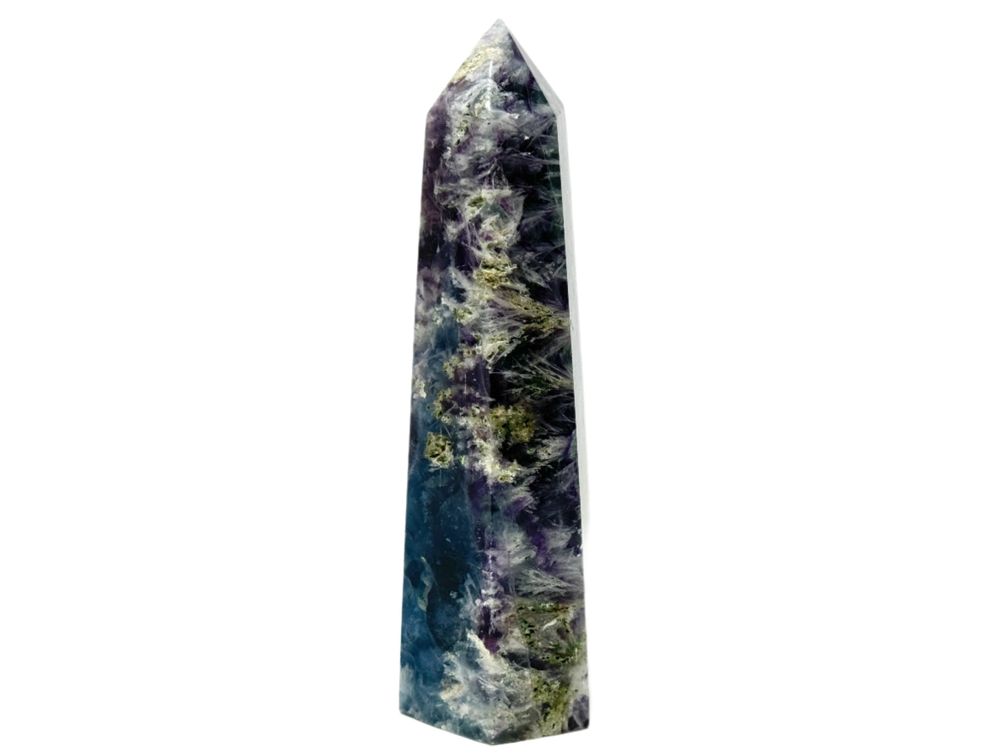 Feather Fluorite Crystal Point 13cm