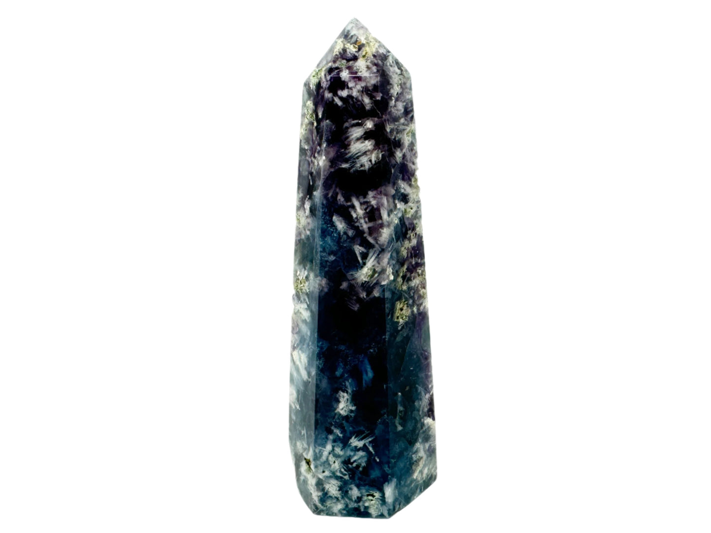 Feather Fluorite Crystal Point 13cm