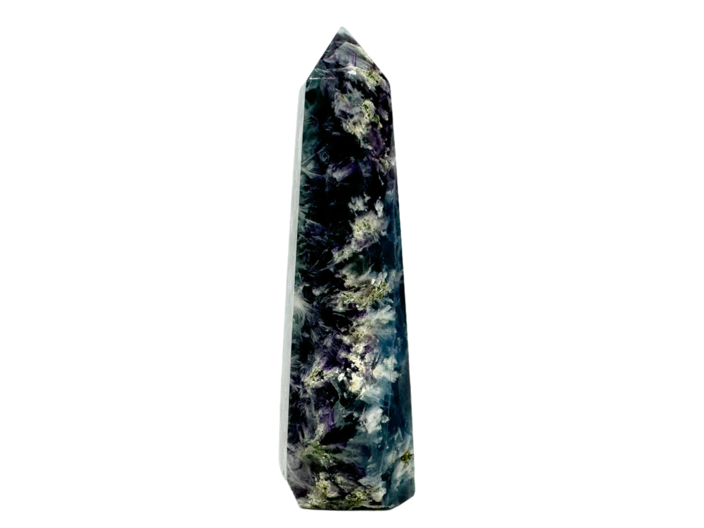 Feather Fluorite Crystal Point 13cm