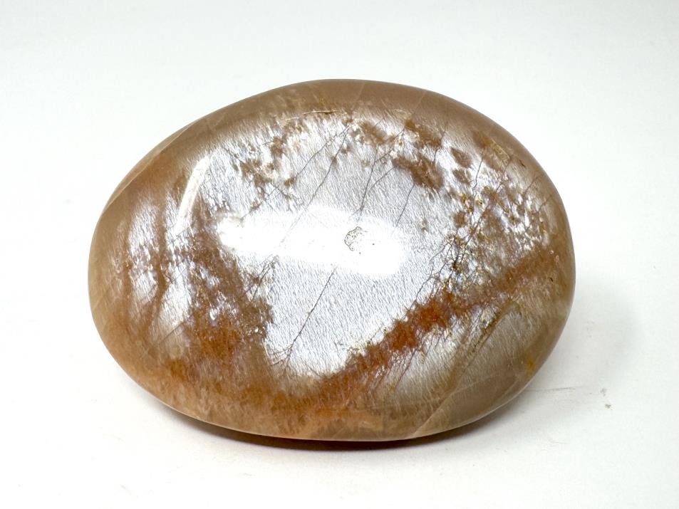 Flashy Peach Moonstone Crystal Pebble 6.4cm