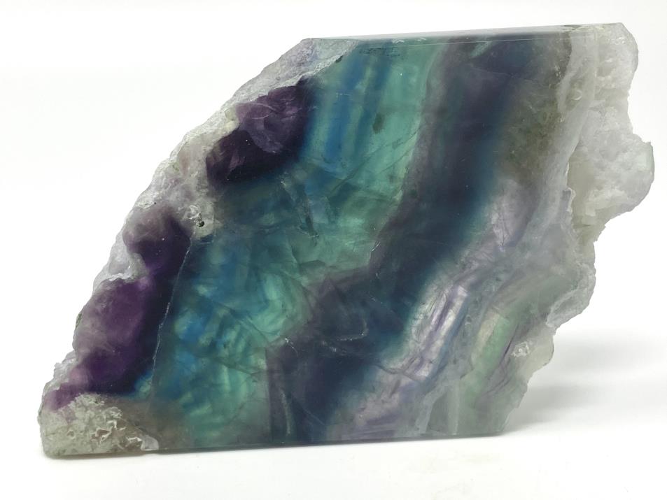 Rainbow Fluorite Crystal Wave 13.4cm