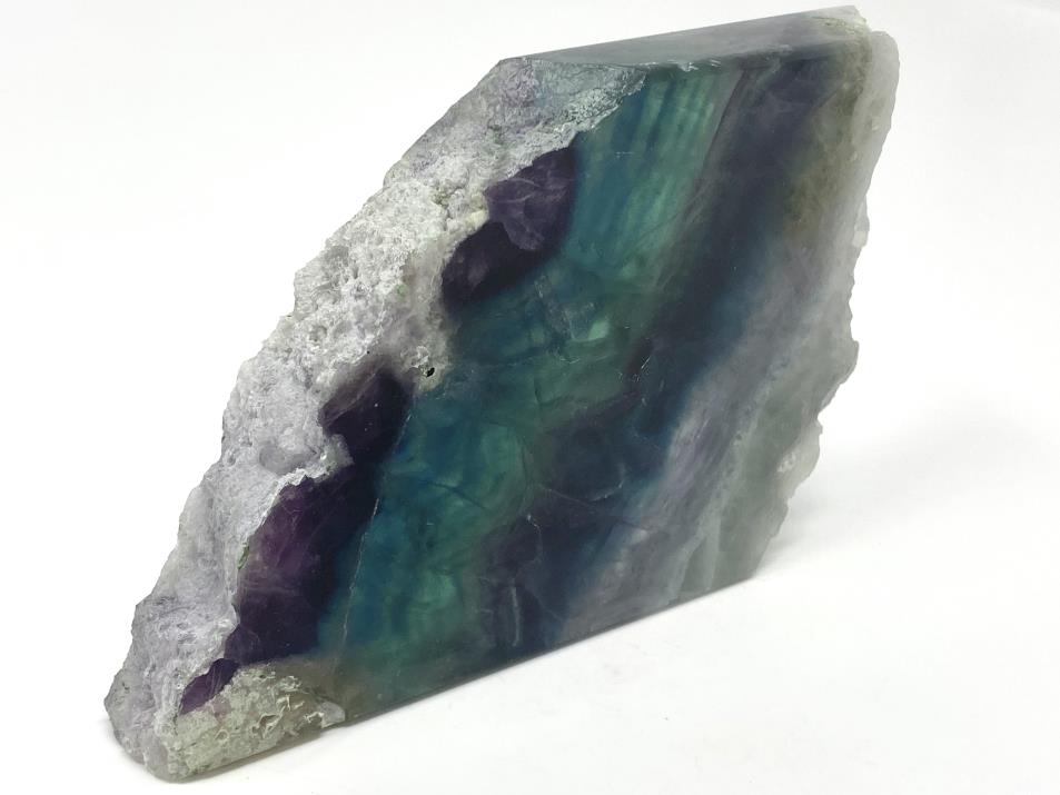 Rainbow Fluorite Crystal Wave 13.4cm