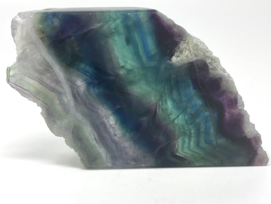 Rainbow Fluorite Crystal Wave 13.4cm