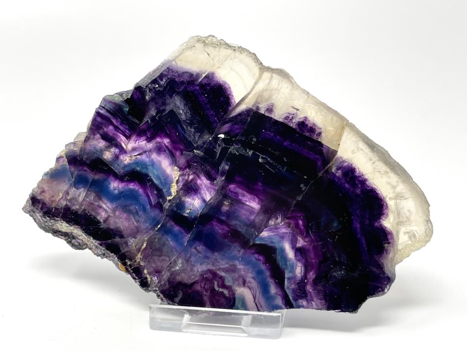 Rainbow Fluorite Crystal Slice 13cm