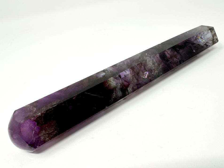 Purple Fluorite Crystal Wand Large 16cm