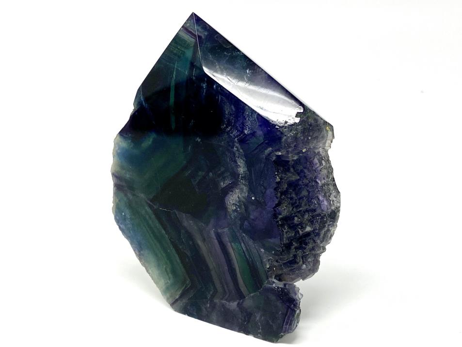 Rainbow Fluorite Crystal Wave Point Large 10.6cm