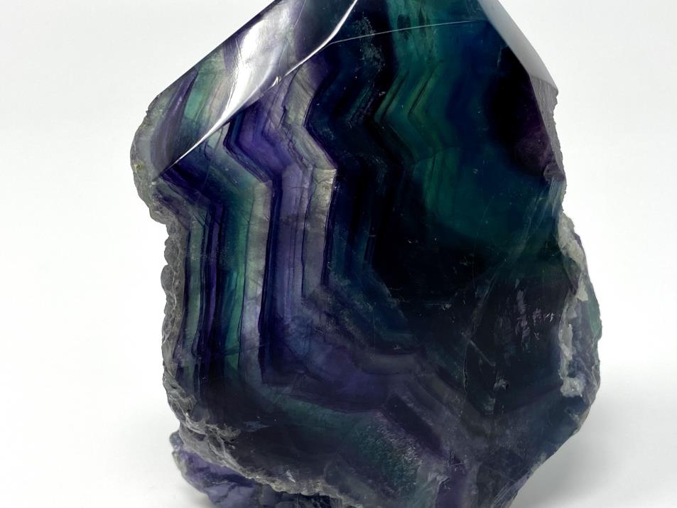 Rainbow Fluorite Crystal Wave Point Large 10.6cm