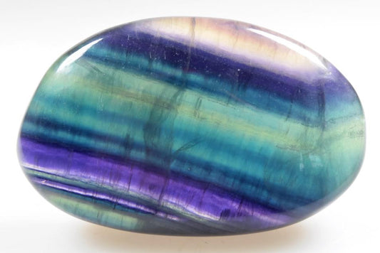 Rainbow Fluorite Crystal Pebble 7.5cm