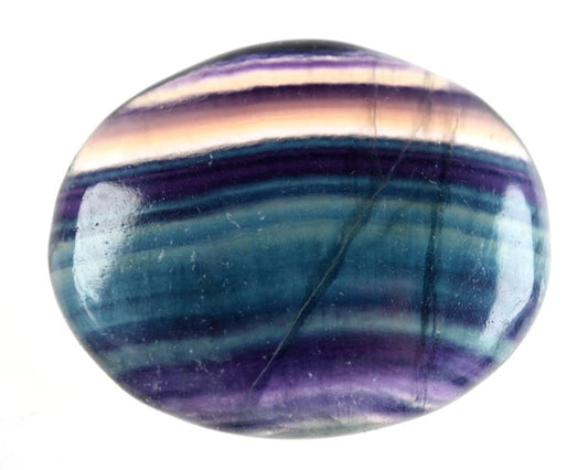 Rainbow Fluorite Crystal Pebble 7cm