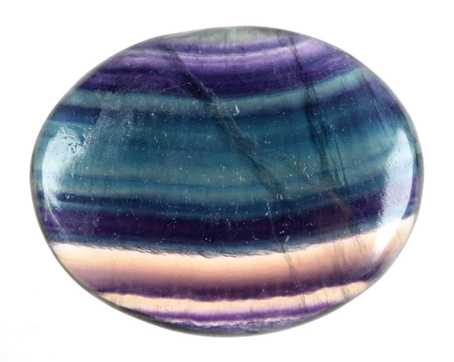 Rainbow Fluorite Crystal Pebble 7cm