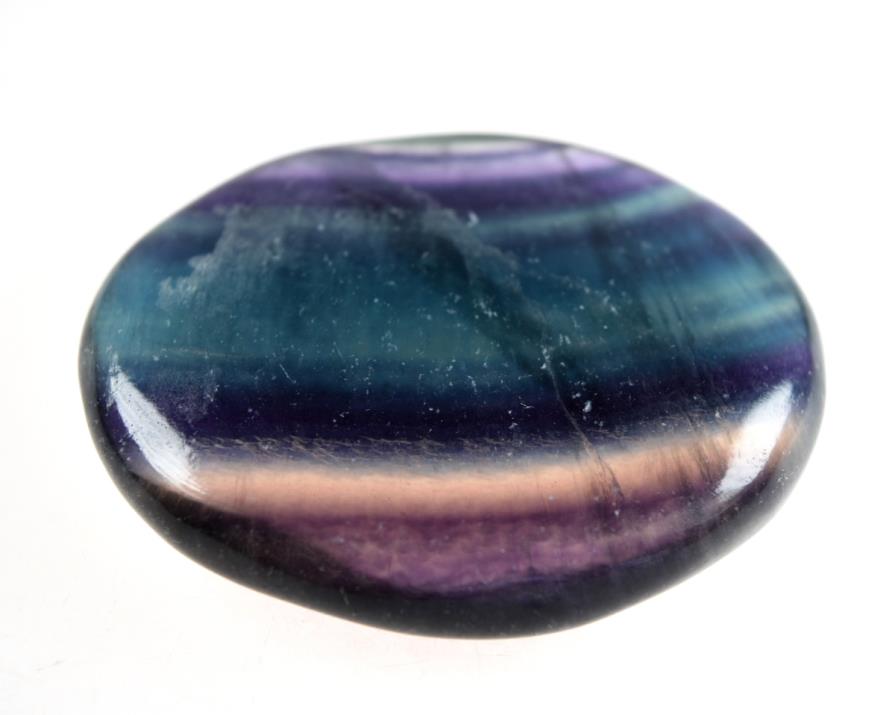 Rainbow Fluorite Crystal Pebble 7cm