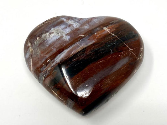 Fossil Wood Heart 6.5cm