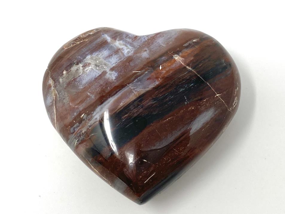 Fossil Wood Heart 6.5cm