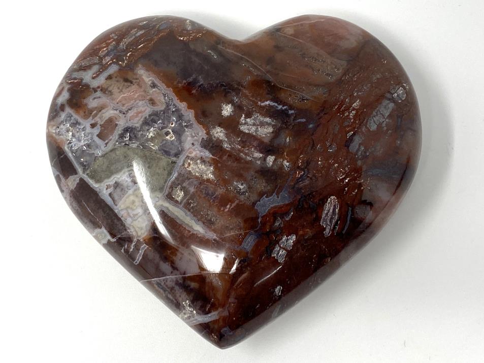 Fossil Wood Heart 6.9cm