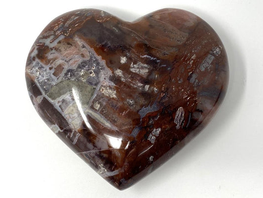 Fossil Wood Heart 6.9cm