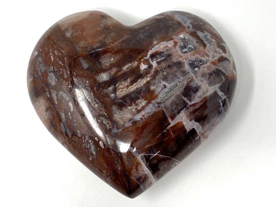 Fossil Wood Heart 6.9cm