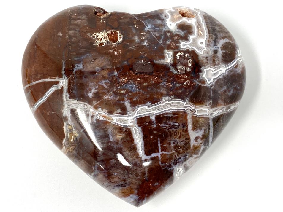 Fossil Wood Heart 6.9cm