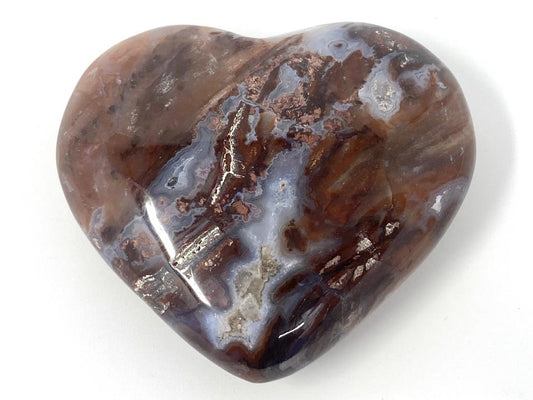 Fossil Wood Heart 6.7cm