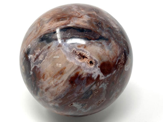 Druzy Fossil Wood Sphere Large 9.3cm