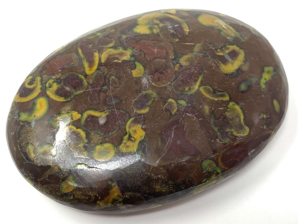 Fruit Jasper Crystal Pebble Flat 6.5cm