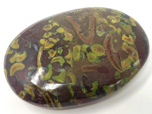 Fruit Jasper Crystal Pebble Flat 6.4cm