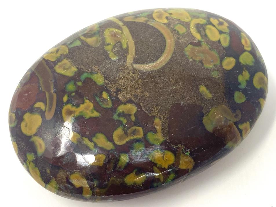 Fruit Jasper Crystal Pebble Flat 6.4cm