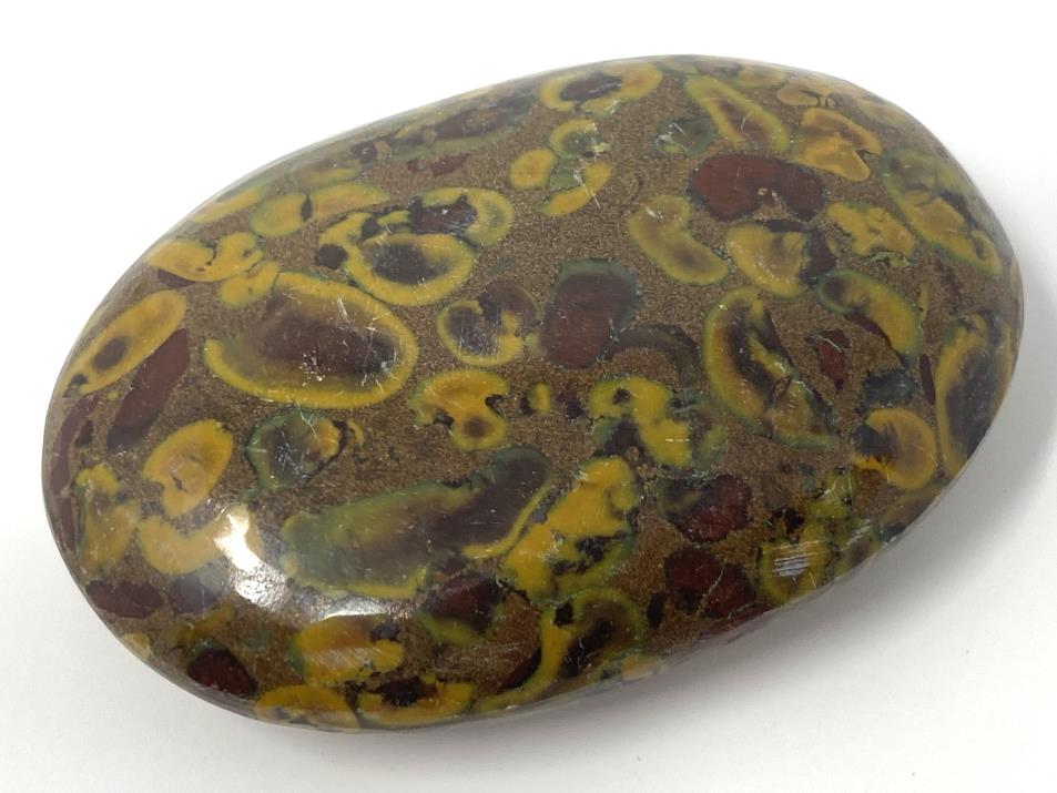 Fruit Jasper Crystal Pebble Flat 6.4cm