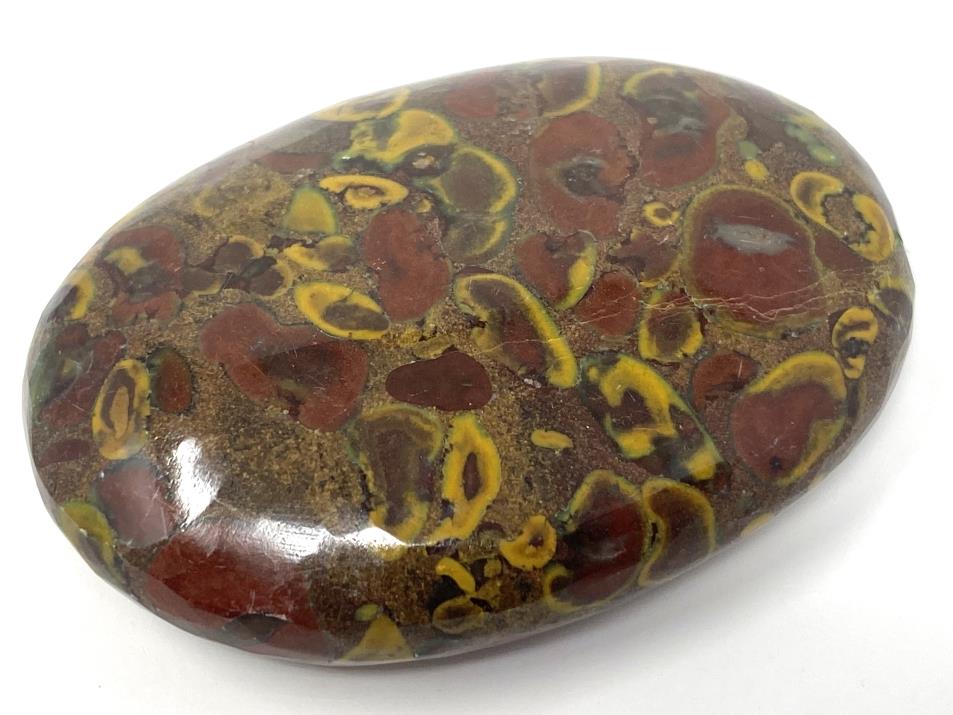 Fruit Jasper Crystal Pebble Flat 6.3cm