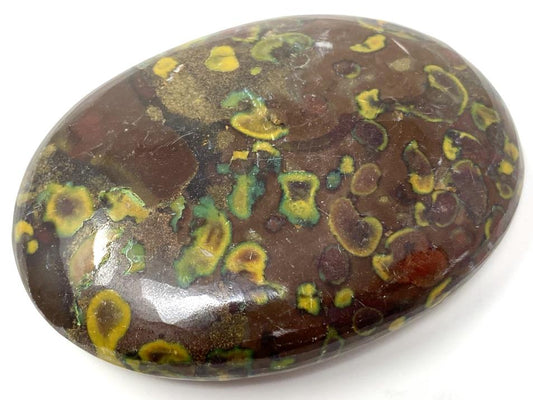 Fruit Jasper Crystal Pebble Flat 6.5cm