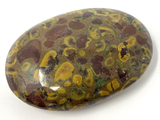 Fruit Jasper Crystal Pebble Flat 6.4cm