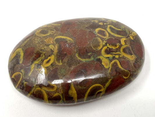 Fruit Jasper Crystal Pebble Flat 5.8cm