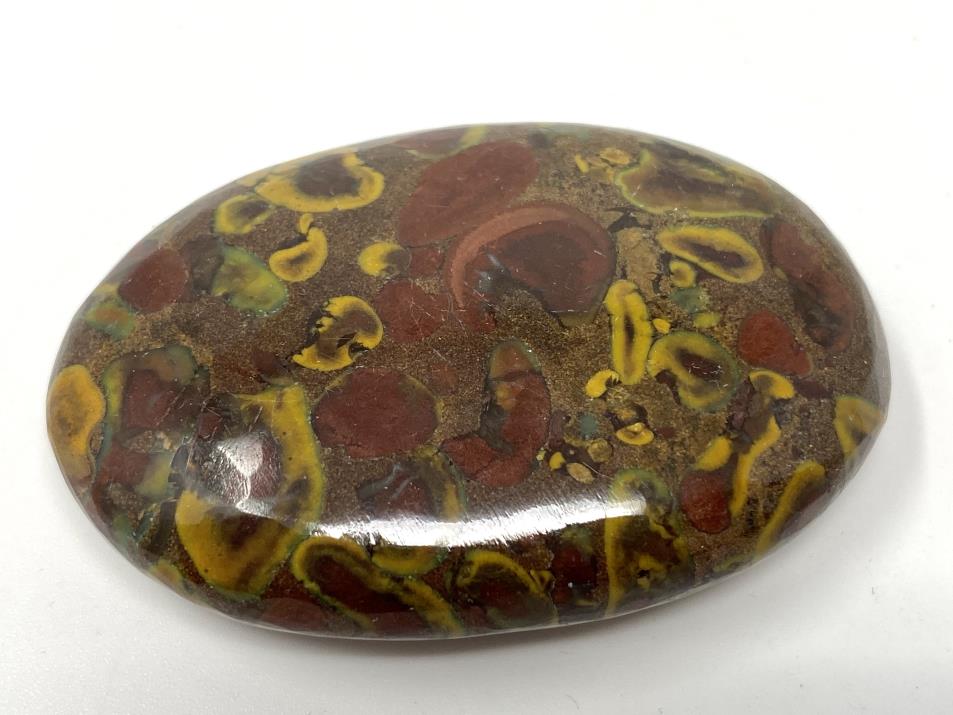 Fruit Jasper Crystal Pebble Flat 5.8cm