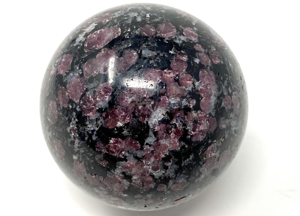 Garnet in Black Tourmaline Crystal Sphere 5.3cm