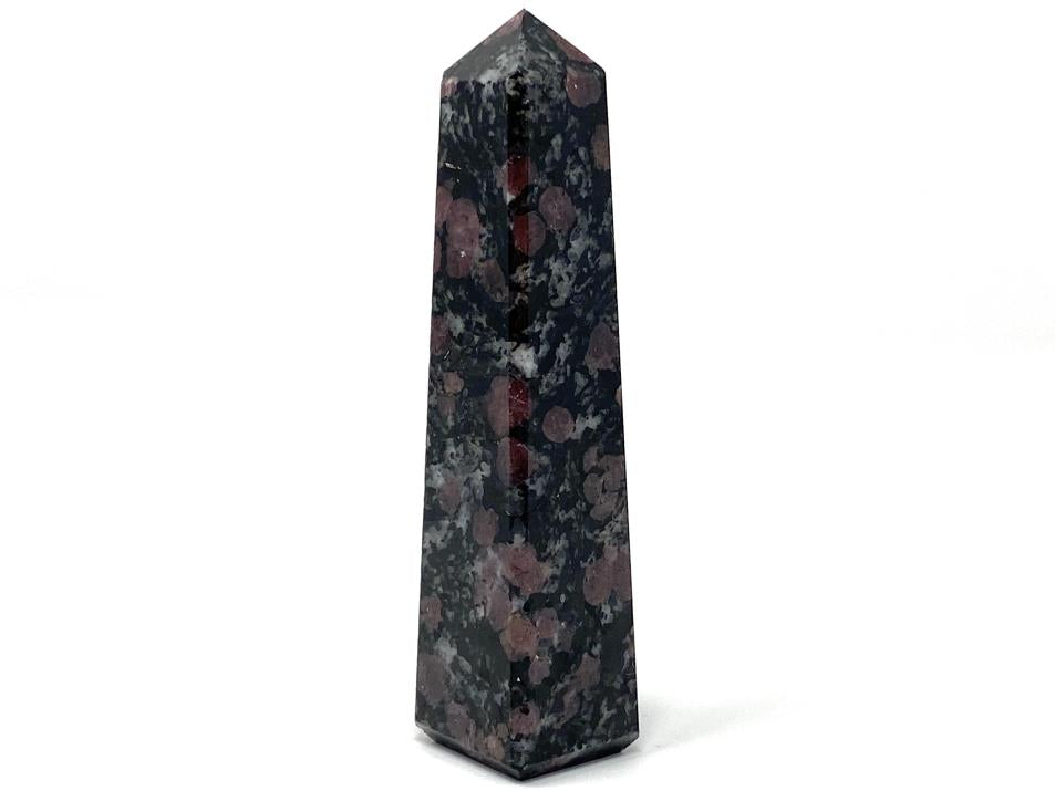 Garnet in Black Tourmaline Crystal Tower 9.1cm