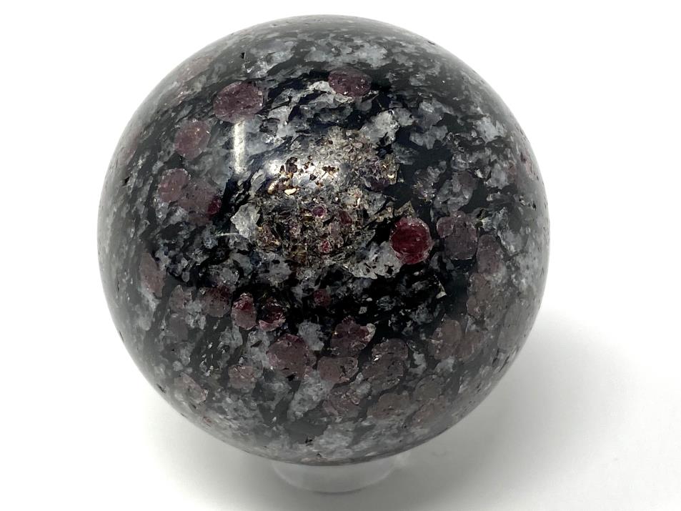 Garnet in Black Tourmaline Crystal Sphere 4.9cm