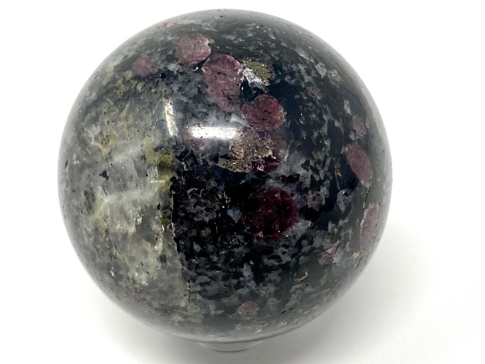 Garnet in Black Tourmaline Crystal Sphere 5.3cm