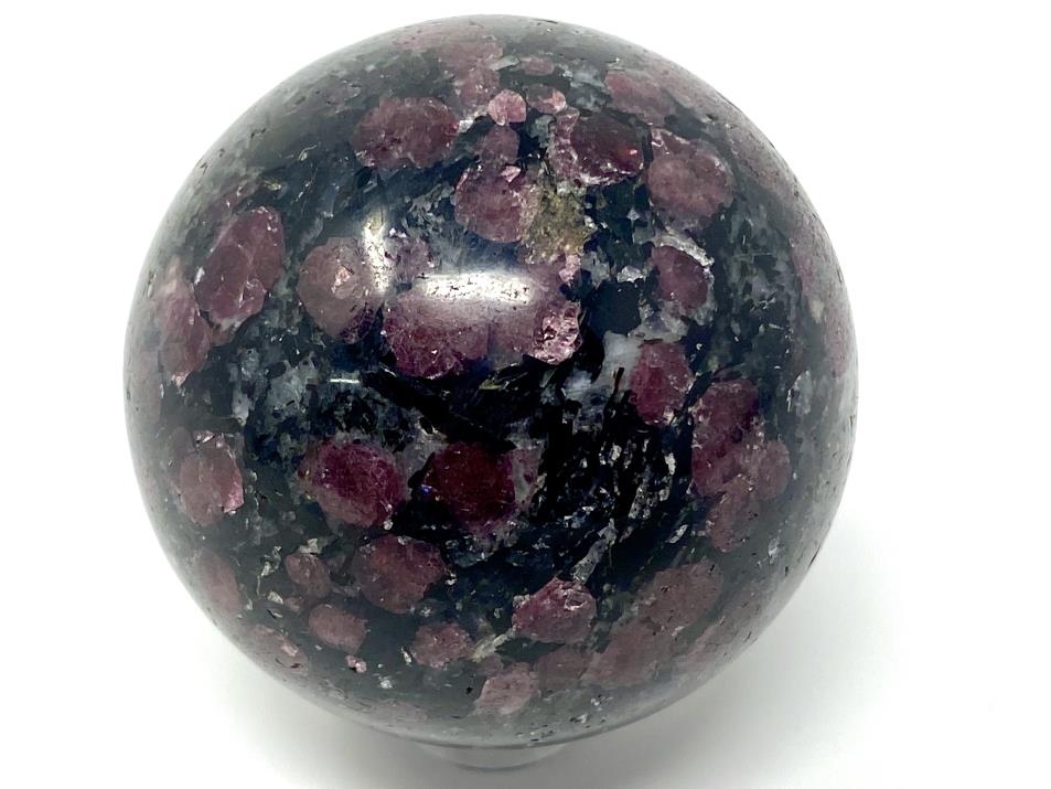 Garnet in Black Tourmaline Crystal Sphere 5.3cm