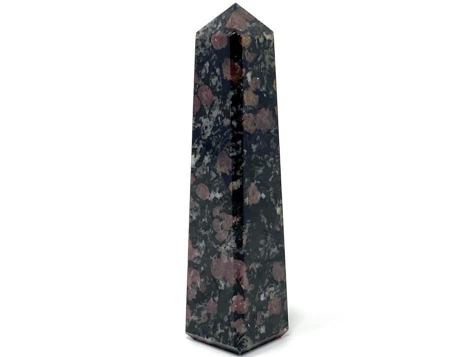 Garnet in Black Tourmaline Crystal Tower 9.1cm