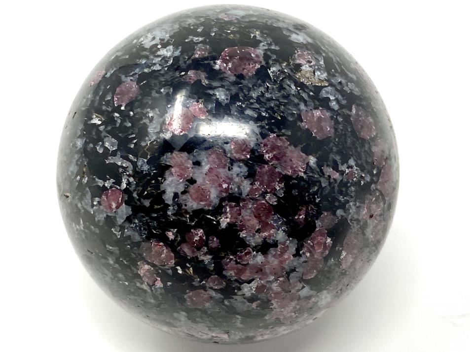 Garnet in Black Tourmaline Crystal Sphere 5.3cm