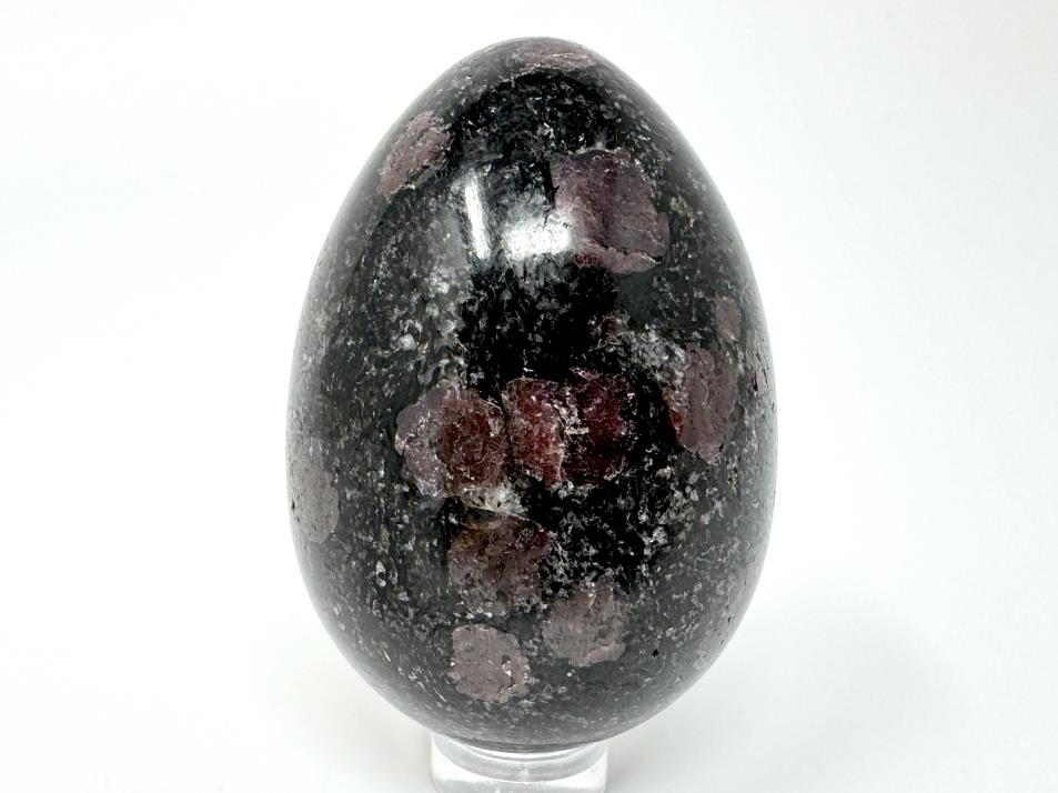 Garnet in Black Tourmaline Crystal Egg 6cm